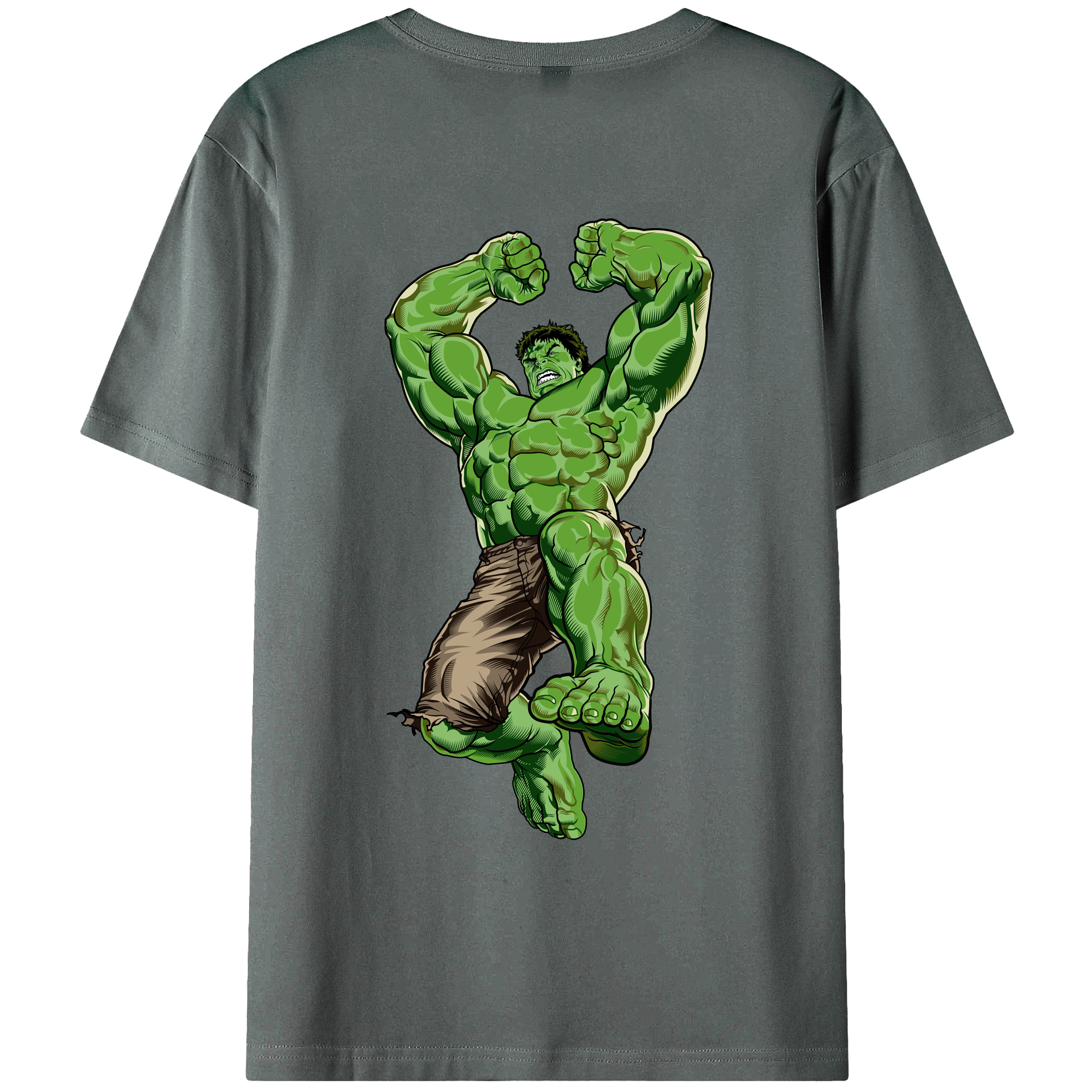 （画像用） アベンジャーズ The Avengers 綿100％ メンズ半袖Tシャツ（バックプリント） 通気性